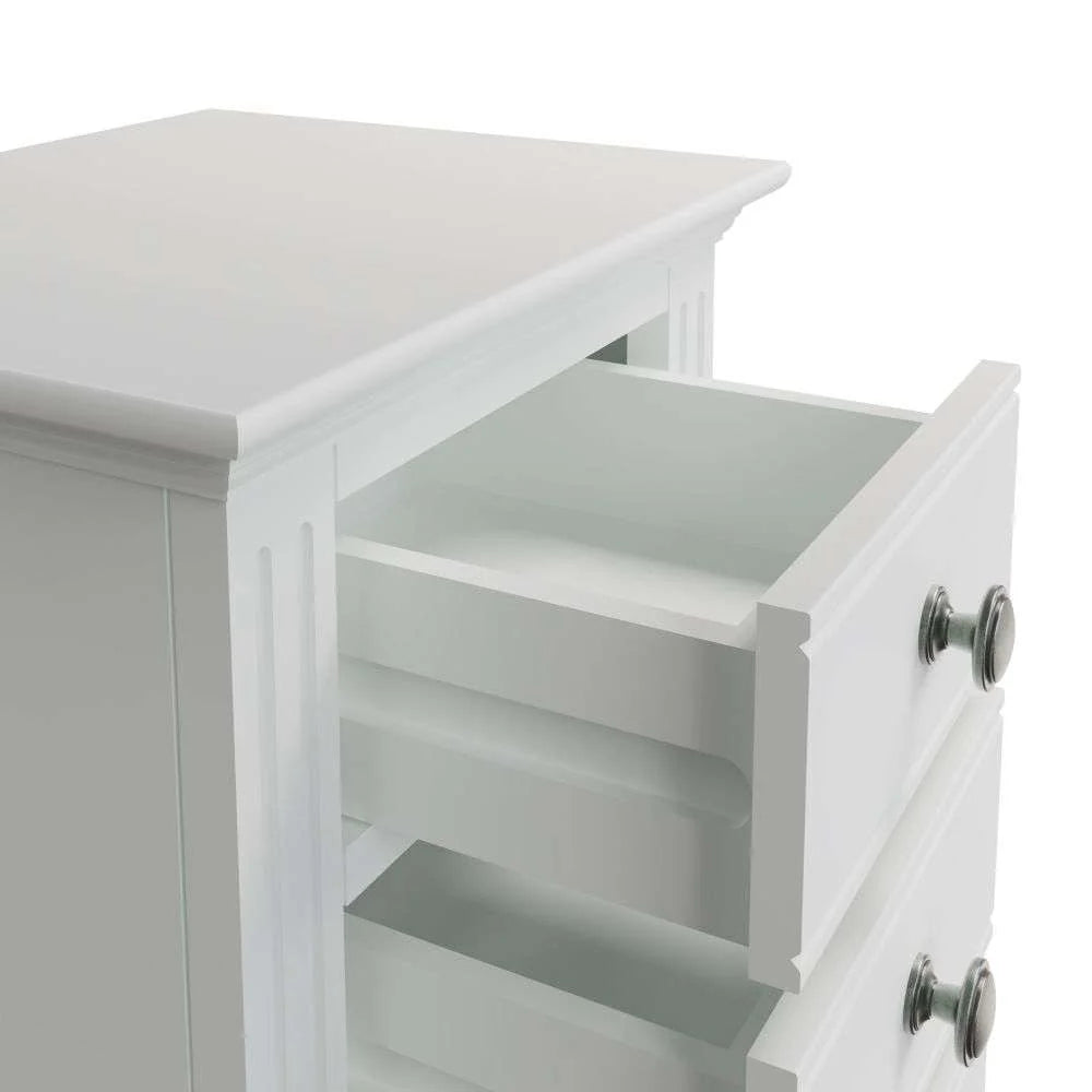 Bordeaux Bedroom White - Large Bedside Cabinet