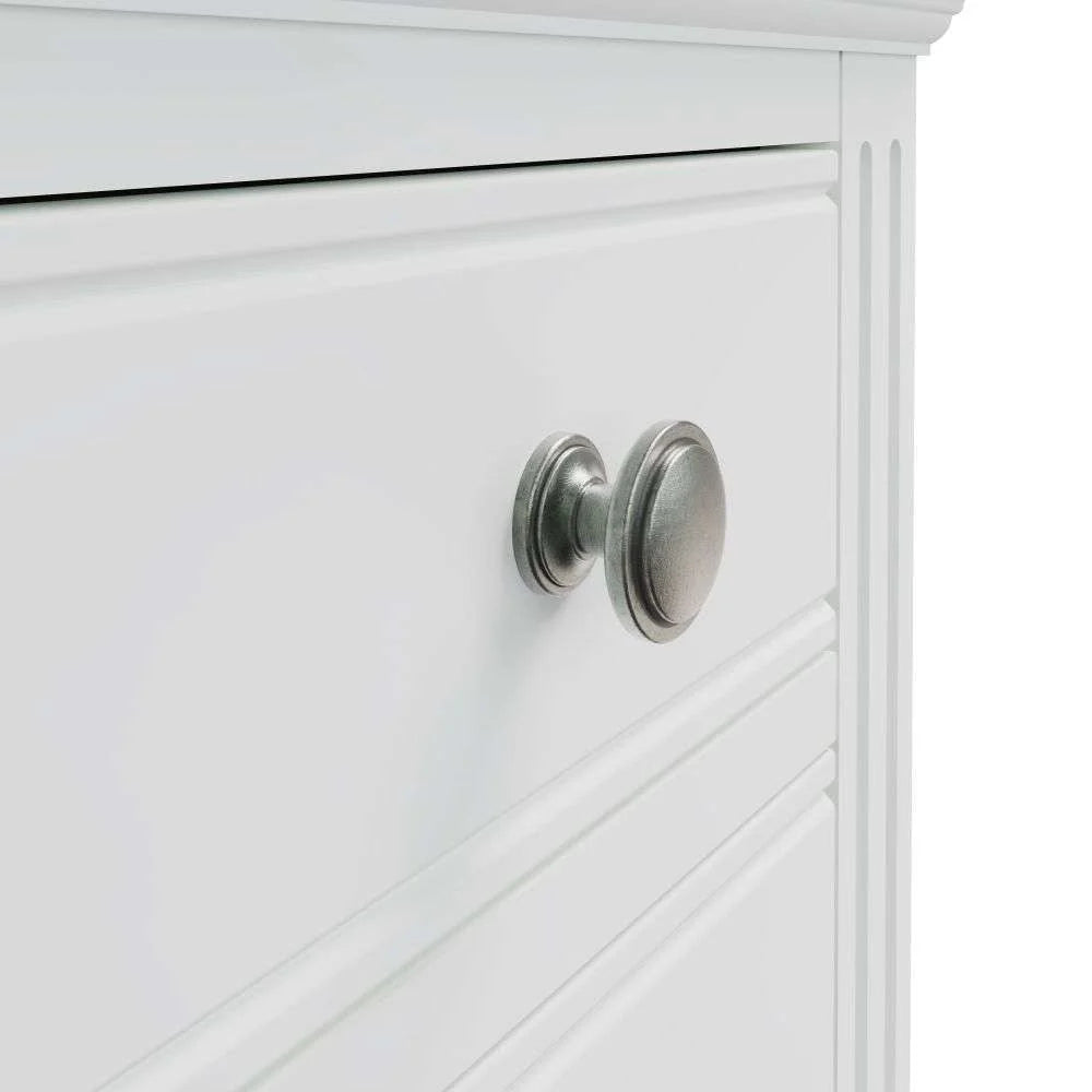 Bordeaux Bedroom White - Large Bedside Cabinet