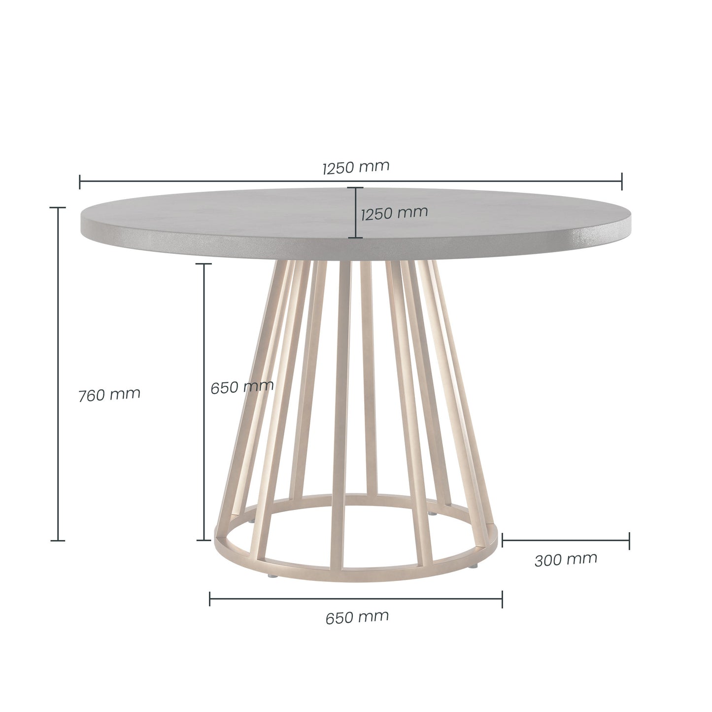 Brazon Dining Table (Brown)