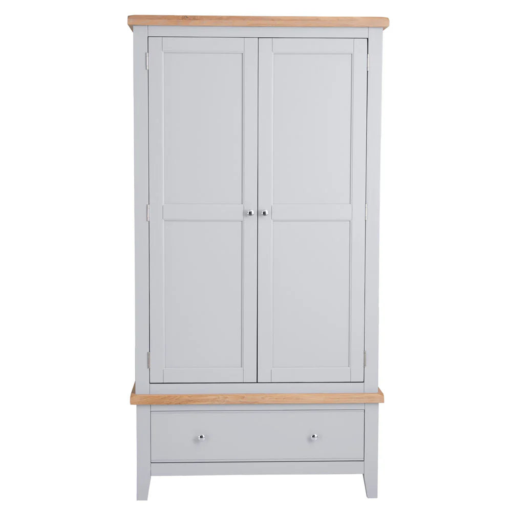 Ernest Bedroom Grey - 2 Door wardrobe