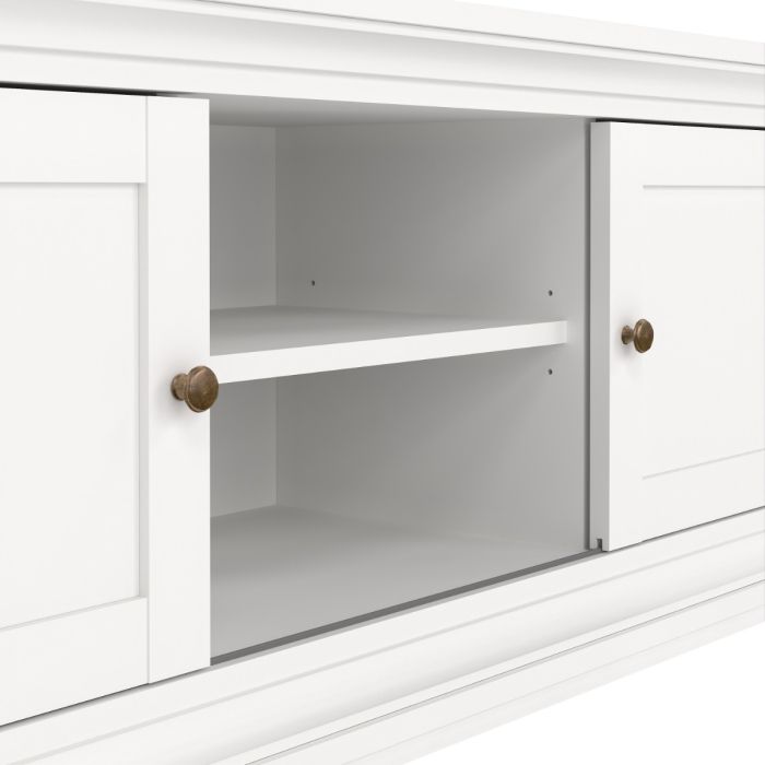 Perth TV Unit In White